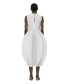 White Tulip Flare Dress