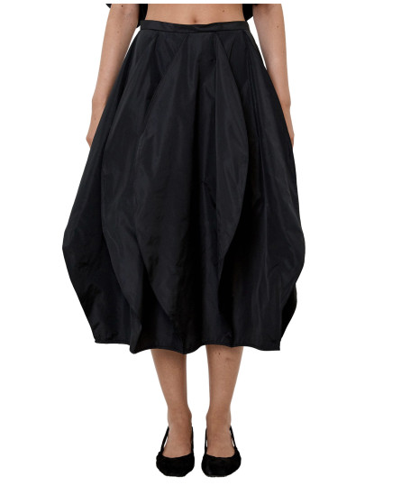 Balloon Midi Dress - Black 