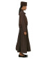Pleated Skirt and Blouse - Chocolate Brown