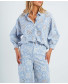 Berthea Pant + Ainoha Blouse - Blue