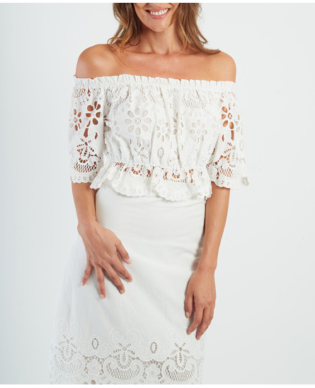 Edwige Blouse + Dayana Jupe - White