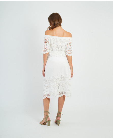 Edwige Blouse + Dayana Jupe - White