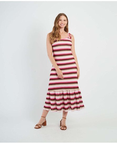 Patty Gillet Maille + Fiby Robe Maille - Pink