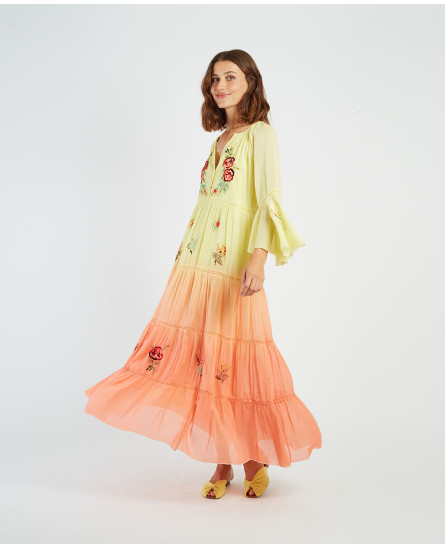 P615058 Gretel Robe - Jaune