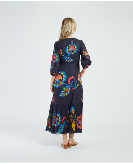Myosotis Robe - Black