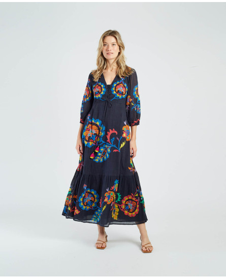 Myosotis Robe - Black