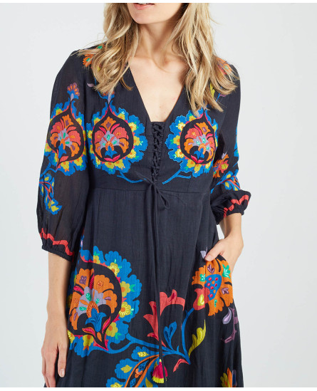 Myosotis Robe - Black