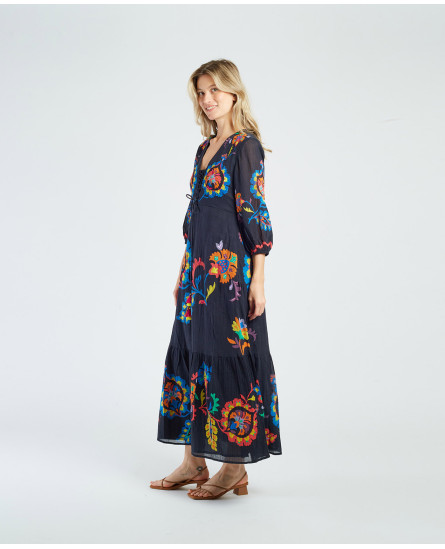 Myosotis Robe - Black