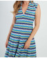 Flora Robe Maille - Blue