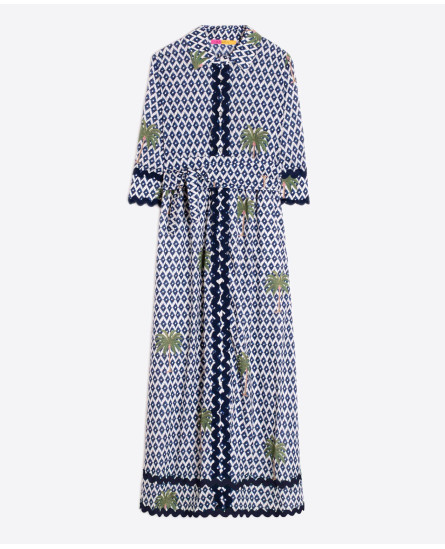Palm Print Dress