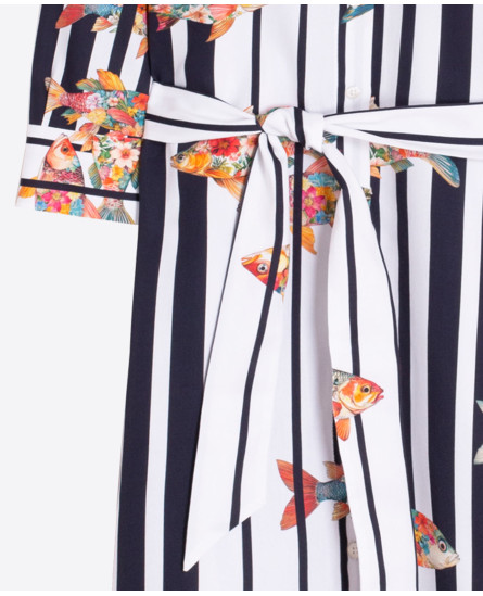 Multi Striped Shirt Dress