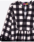 Black Check Blouse + Trousers 