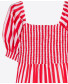 Red Striped Long Dress