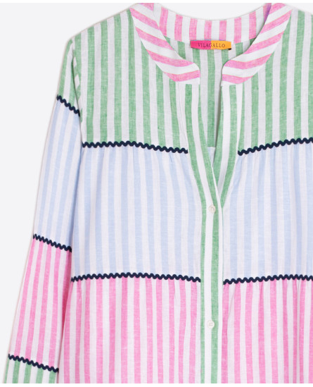 Multi Striped Long Dress