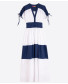 White and Navy Dress