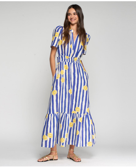 Lemon Striped Dress
