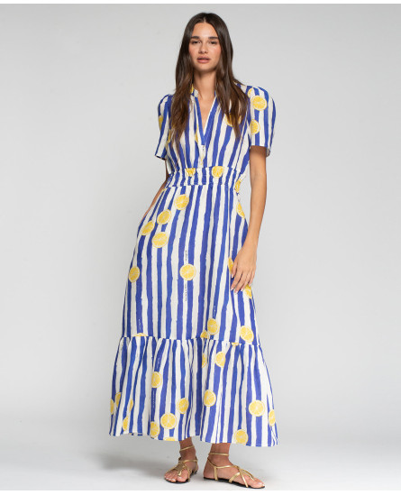 Lemon Striped Dress