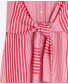 Red Striped Shirt Dress