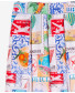 Travel Stamp Printed Shirt + Skirt