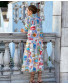 Travel Stamp Printed Shirt + Skirt