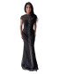 High Neck Gown Embellished