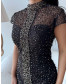 High Neck Gown Embellished