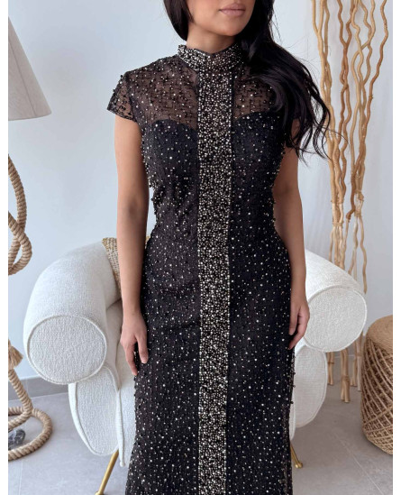High Neck Gown Embellished