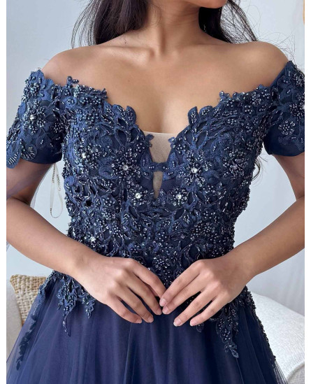 Fairytale Embroidered Dress with long sleeves