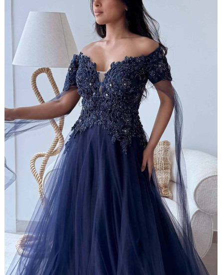 Fairytale Embroidered Dress with long sleeves