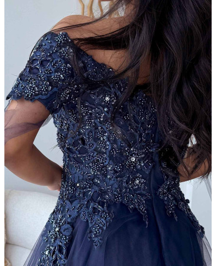 Fairytale Embroidered Dress with long sleeves