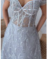 Sequin Embellished Embroidery Tulle Dress