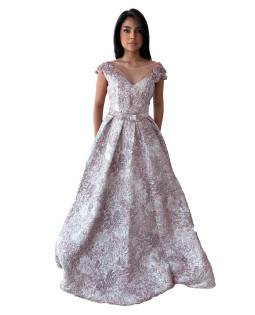 Off Shoulder Floral Dress - Pink