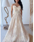 Pleated Golden Floral Dress