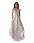 Off Shoulder Floral Dress - Rose