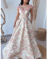 Off Shoulder Floral Dress - Rose