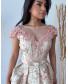 Off Shoulder Floral Dress - Rose