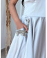 Ice Blue Gown with Pocket Stone Work