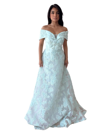 Off Shoulder Dress - Ancien White