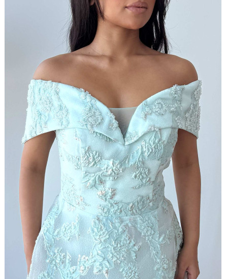 Off Shoulder Dress - Ancien White