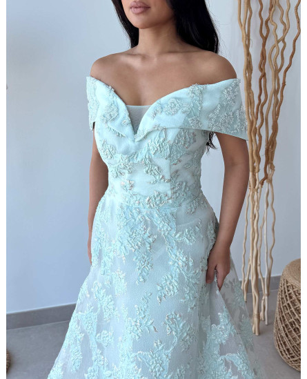 Off Shoulder Dress - Ancien White