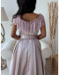 Frill Lace Collar Gown - Rose