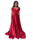 Frill Lace Collar Gown - Red