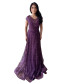 Embellished Gown - Voilet