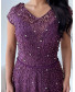 Embellished Gown - Voilet