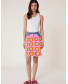 Jeans Crochet Combination Skirt