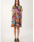 Medieval Dress Multicolor Flower