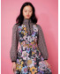 Hindie Caftan Floral Black