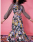 Hindie Caftan Floral Black