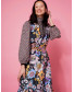 Hindie Caftan Floral Black