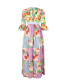 Yellow Floral Dress Summer